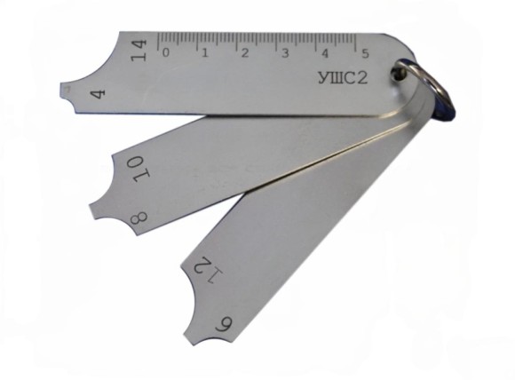 Шаблон для контроля катетов швов УШС-2 Шаблон для контроля катетов швов УШС-2