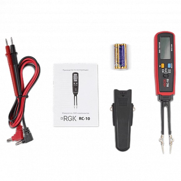 Тестер RLC (SMD) компонентов RGK RC-10 Тестер RLC (SMD) компонентов RGK RC-10