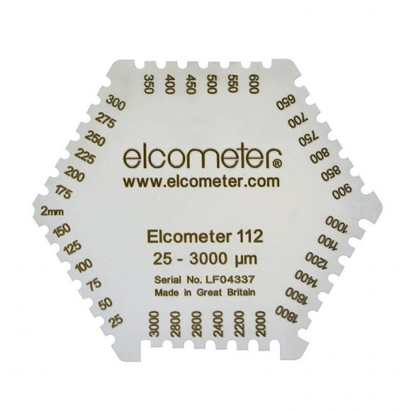 Гексагональная гребенка для измерения толщины мокрого слоя Elcometer 112