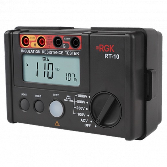 Цифровой мегаомметр RGK RT-10 Цифровой мегаомметр RGK RT-10