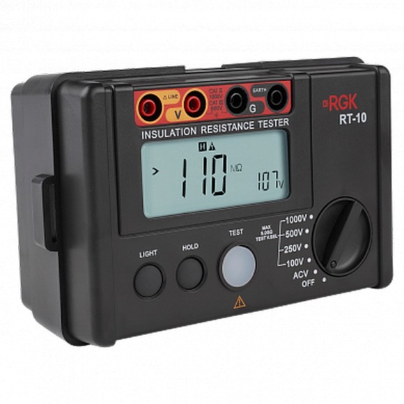 Цифровой мегаомметр RGK RT-10 Цифровой мегаомметр RGK RT-10