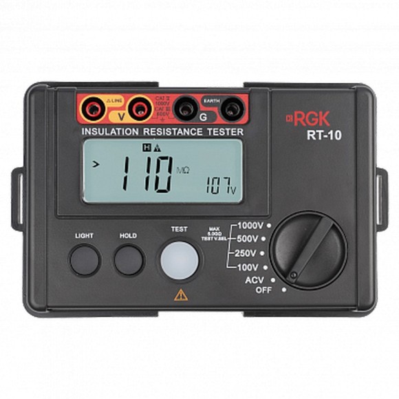 Цифровой мегаомметр RGK RT-10 Цифровой мегаомметр RGK RT-10