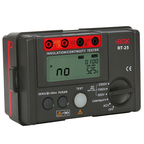 Цифровой мегаомметр RGK RT-25 Цифровой мегаомметр RGK RT-25