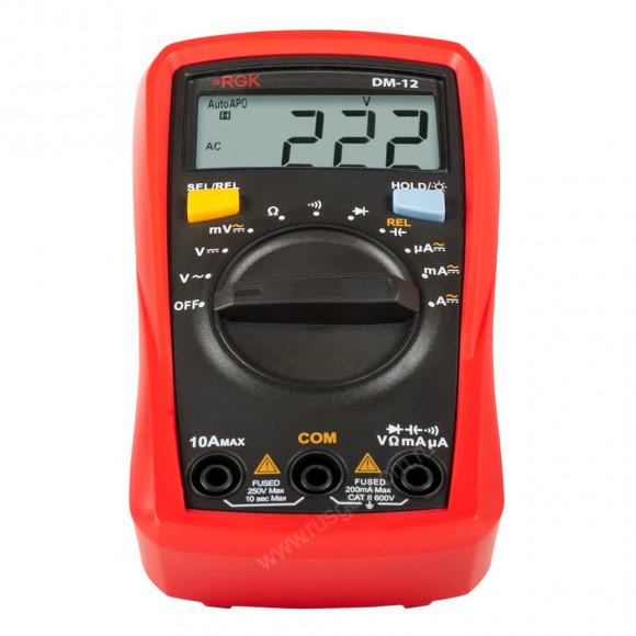 Цифровой мультиметр RGK DM-12 с поверкой
