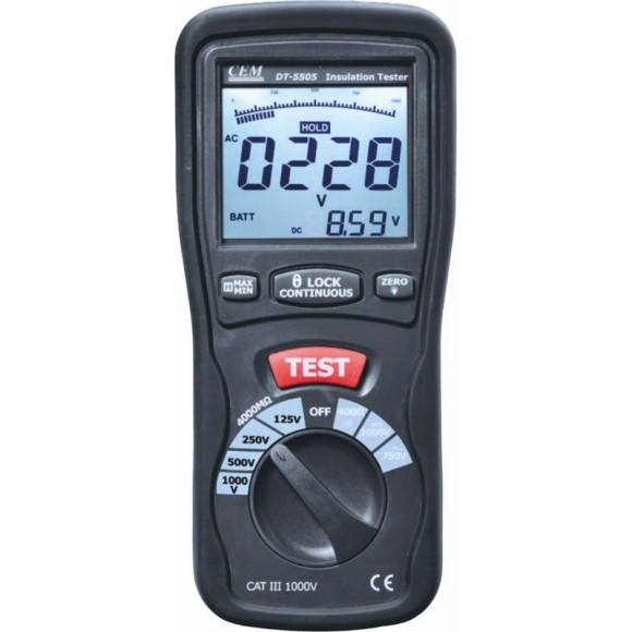 CEM DT-5505 Цифровой мегаомметр CEM DT-5505 Цифровой мегаомметр