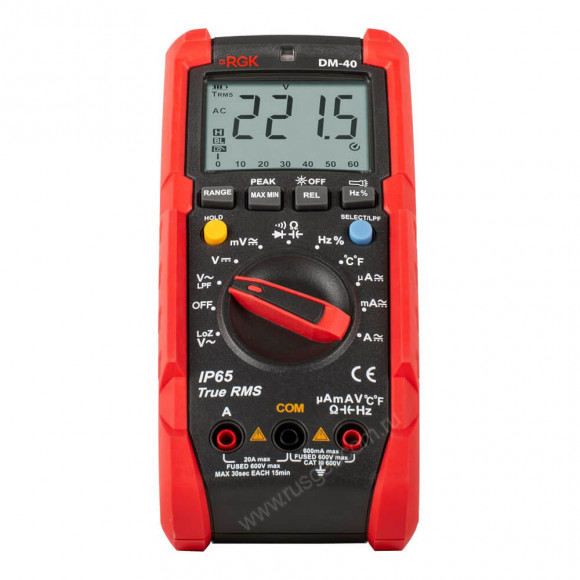 Цифровой мультиметр RGK DM-40 с поверкой
