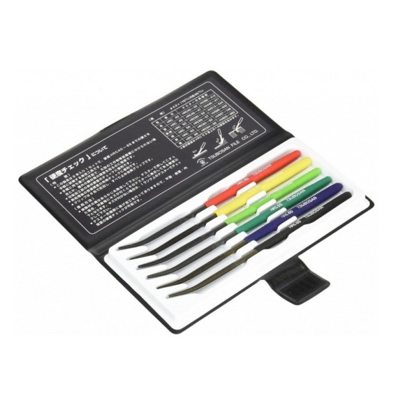 Tsubosan твердомеры царапающие - тарированные напильники (комплект из 6 шт)