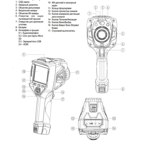 CEM DT-9897H Тепловизор профессиональный CEM DT-9897H Тепловизор профессиональный